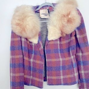Vintage Fur Jacket and Matching Skirt